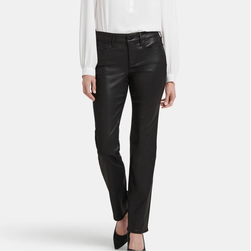 NWT NYDJ Marilyn coated denim jeans